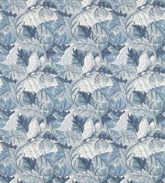 Acanthus Outdoor Fabric by Morris & Co Indigo Acanthus Outdoor Fabric by Morris & Co Indigo