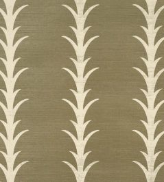 Acanthus Stripe Sisal Wallpaper by Schumacher Juniper Acanthus Stripe Sisal Wallpaper by Schumacher Juniper