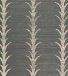 Acanthus Stripe Sisal Wallpaper by Schumacher Shadow Acanthus Stripe Sisal Wallpaper by Schumacher Shadow