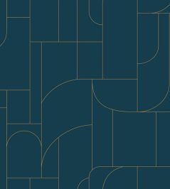 Achille Wallpaper by Caselio Bleu nuit Achille Wallpaper by Caselio Bleu nuit