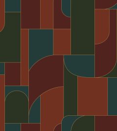 Achille Wallpaper by Caselio Grenat Achille Wallpaper by Caselio Grenat