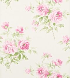 Adele Wallpaper by Sanderson Raspberry Ivory Adele Wallpaper by Sanderson Raspberry Ivory