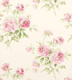 Adele Wallpaper by Sanderson Rose Cream Adele Wallpaper by Sanderson Rose Cream