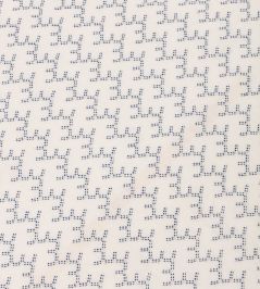 Aerial Fabric by Vanderhurd Blue/White on Cream Aerial Fabric by Vanderhurd Blue/White on Cream