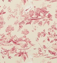 Aesop?s Fables Wallpaper by Sanderson Pink Aesop?s Fables Wallpaper by Sanderson Pink