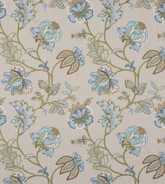 Agra Fabric by GP & J Baker Teal Agra Fabric by GP & J Baker Teal