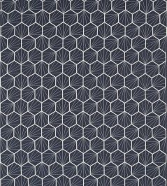 Aikyo Fabric by Scion Midnight Aikyo Fabric by Scion Midnight