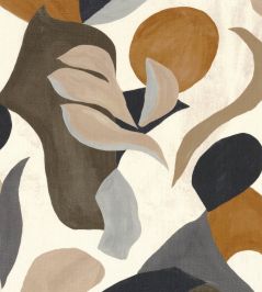 Air De Fete Fabric by Casamance Noir/Tabac Air De Fete Fabric by Casamance Noir/Tabac
