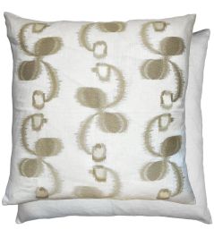 Ajanta Cushion 60 x 60cm by William Yeoward Linen Ajanta Cushion 60 x 60cm by William Yeoward Linen