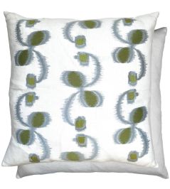 Ajanta Cushion 60 x 60cm by William Yeoward Sage Ajanta Cushion 60 x 60cm by William Yeoward Sage