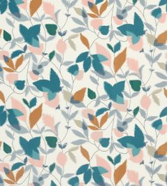 Akira Fabric by Scion Ginger / Teal Akira Fabric by Scion Ginger / Teal