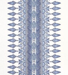 Akola Stripe Fabric by Thibaut Blue and White Akola Stripe Fabric by Thibaut Blue and White