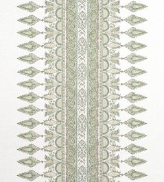 Akola Stripe Fabric by Thibaut Green Akola Stripe Fabric by Thibaut Green