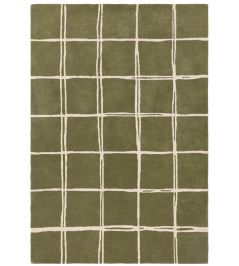 Albany Grid Rug by Asiatic Olive Albany Grid Rug by Asiatic Olive