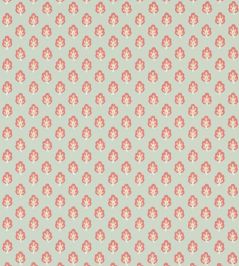Albie Wallpaper by Jane Churchill Aqua/Coral Albie Wallpaper by Jane Churchill Aqua/Coral