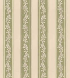 Aldbury Stripe Fabric by GP & J Baker Green Aldbury Stripe Fabric by GP & J Baker Green