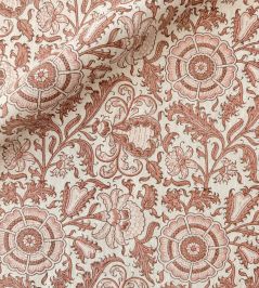 Alderose Fabric by Ian Sanderson Almond Alderose Fabric by Ian Sanderson Almond