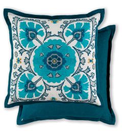 Alexi Cushion 50 x 50cm by William Yeoward Peacock Alexi Cushion 50 x 50cm by William Yeoward Peacock