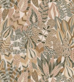 Alfabia Wallpaper by Casamance Kaki/Vanille Alfabia Wallpaper by Casamance Kaki/Vanille