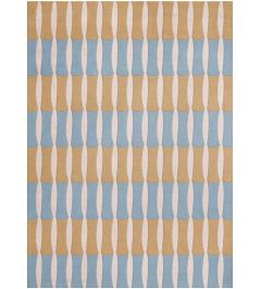 Alice Crawley Bamboo Forest Rug by Layered Azure Blue Alice Crawley Bamboo Forest Rug by Layered Azure Blue