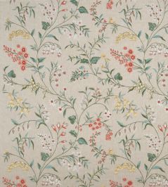 Almora Fabric by Nina Campbell Red Almora Fabric by Nina Campbell Red