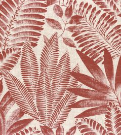 Aloe Wallpaper by Casamance Terracotta/Grege Aloe Wallpaper by Casamance Terracotta/Grege