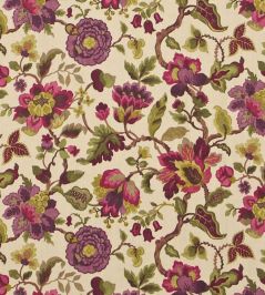 Amanpuri Fabric by Sanderson Mulberry/Olive Amanpuri Fabric by Sanderson Mulberry/Olive