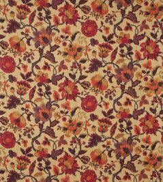 Amanpuri Fabric by Sanderson Old Gold/Aubergine Amanpuri Fabric by Sanderson Old Gold/Aubergine