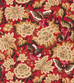 Amara Butterfly Wallpaper by Sanderson Cinnabar / Ink Black Amara Butterfly Wallpaper by Sanderson Cinnabar / Ink Black