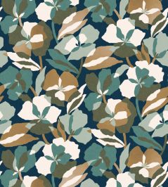 Amaryllis Wallpaper by Casamance Noir/Dore Amaryllis Wallpaper by Casamance Noir/Dore