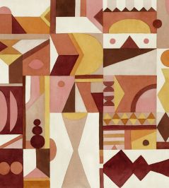 Amasigh Pottery Mural by Coordonne Rose Amasigh Pottery Mural by Coordonne Rose
