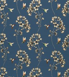Amazilia Fabric by Harlequin Indigo Amazilia Fabric by Harlequin Indigo