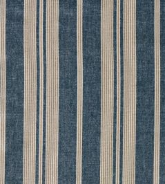 Amberley Stripe Fabric by Sanderson Jodhpur Blue Amberley Stripe Fabric by Sanderson Jodhpur Blue
