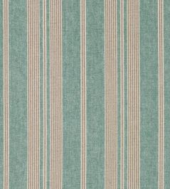 Amberley Stripe Fabric by Sanderson Mineral Blue Amberley Stripe Fabric by Sanderson Mineral Blue