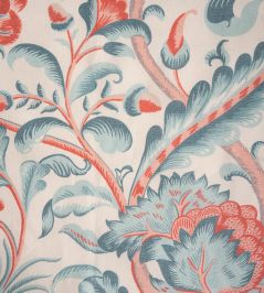 Amberley Fabric by Titley and Marr Aqua, Pink & Azure Amberley Fabric by Titley and Marr Aqua, Pink & Azure