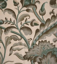 Amberley Fabric by Titley and Marr Walnut, Jade & Lichen Amberley Fabric by Titley and Marr Walnut, Jade & Lichen