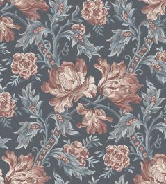 Amelia Wallpaper by Sandberg Indigo Blue Amelia Wallpaper by Sandberg Indigo Blue