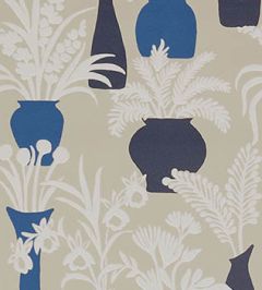 Amphora Wallpaper by Osborne & Little Indigo Amphora Wallpaper by Osborne & Little Indigo