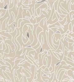 Anamorphose Fabric by Casamance Blanc Anamorphose Fabric by Casamance Blanc