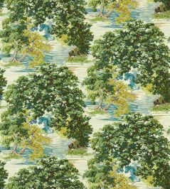 Ancient Canopy Fabric by Sanderson Sap Green Ancient Canopy Fabric by Sanderson Sap Green