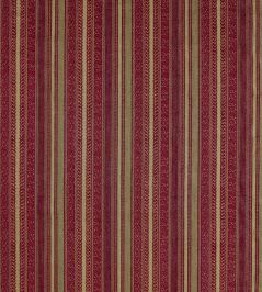 Andean Stripe Fabric by Zoffany Cochineal/Sage Andean Stripe Fabric by Zoffany Cochineal/Sage