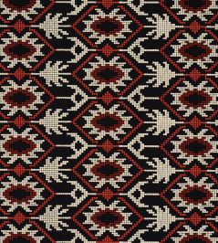 Andean Tribute Embroidery Fabric by Schumacher Ruby Midnight Shadows Andean Tribute Embroidery Fabric by Schumacher Ruby Midnight Shadows