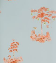 Pear Tree Wallpaper by Andrew Martin Sunset Orange Pear Tree Wallpaper by Andrew Martin Sunset Orange