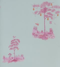 Pear Tree Wallpaper by Andrew Martin Sunset Pink Pear Tree Wallpaper by Andrew Martin Sunset Pink