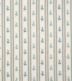 Anduze Fabric by Nina Campbell Aqua/Beige Anduze Fabric by Nina Campbell Aqua/Beige