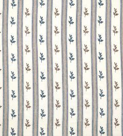 Anduze Fabric by Nina Campbell Blue/Chocolate Anduze Fabric by Nina Campbell Blue/Chocolate