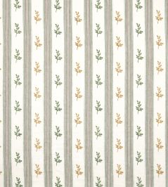 Anduze Fabric by Nina Campbell Green/Ochre/Chocolate Anduze Fabric by Nina Campbell Green/Ochre/Chocolate