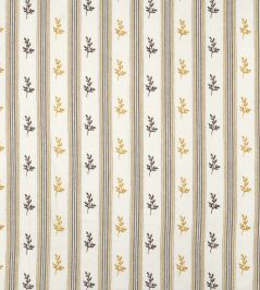 Anduze Fabric by Nina Campbell Ochre/Chocolate Anduze Fabric by Nina Campbell Ochre/Chocolate