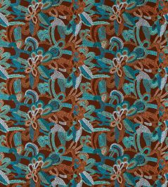 Ania Fabric by Harlequin Burgandy/Spice/Turquoise Ania Fabric by Harlequin Burgandy/Spice/Turquoise