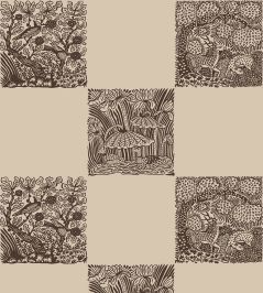 Animal Check Wallpaper by Josephine Munsey Chimney/Cromwell Stone Animal Check Wallpaper by Josephine Munsey Chimney/Cromwell Stone